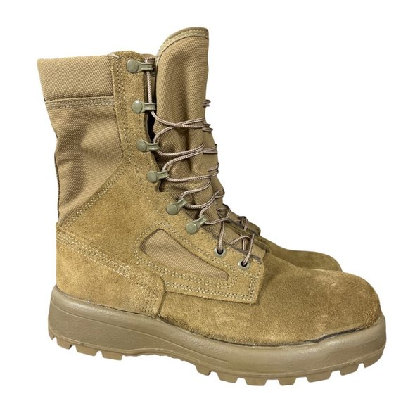 Belleville Other - Belleville GoreTex Mens 9 R Tan Suede Vibram Military Composite Toe Combat Boots